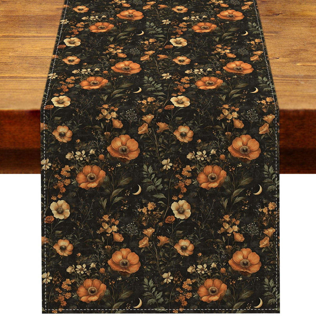 Heyfary Gothic Fall Halloween Table Runner 13 x 72 inches for 4-6 guests