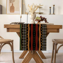 Heyfary Kwanzaa mudcloth table runner geometric design