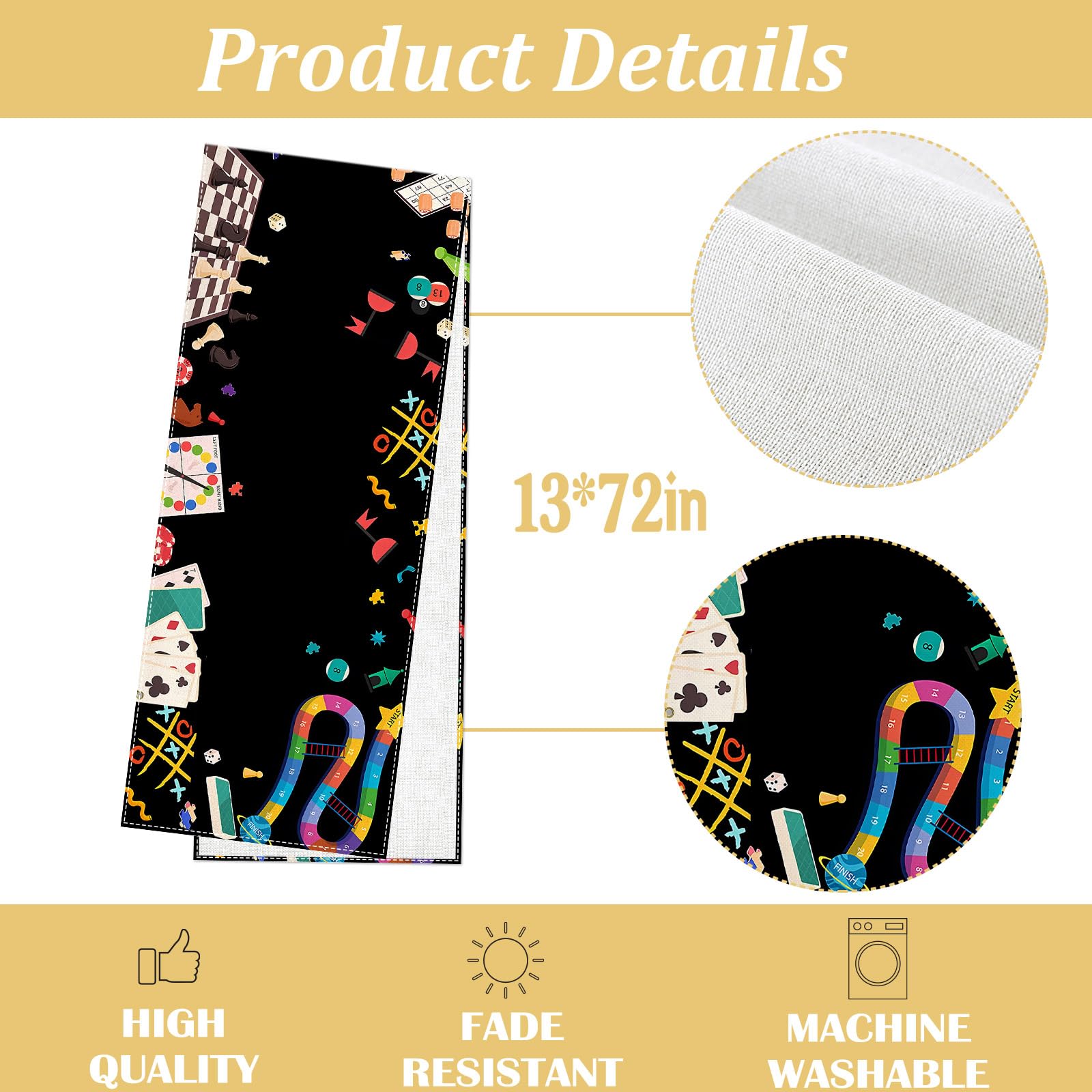 Lightweight Heyfary table runner for gatherings and decor