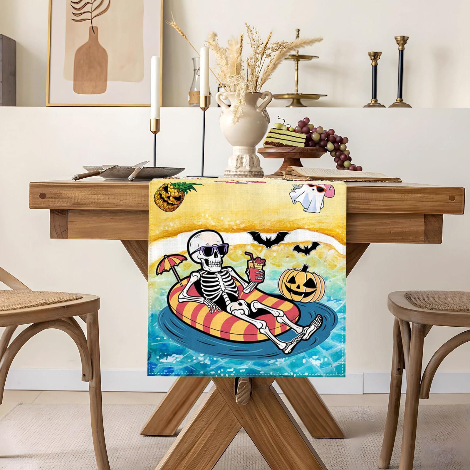 Heyfary Summerween decorations table runner 13x72