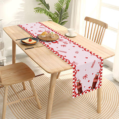 Table runner shown on indoor dining table 13x72