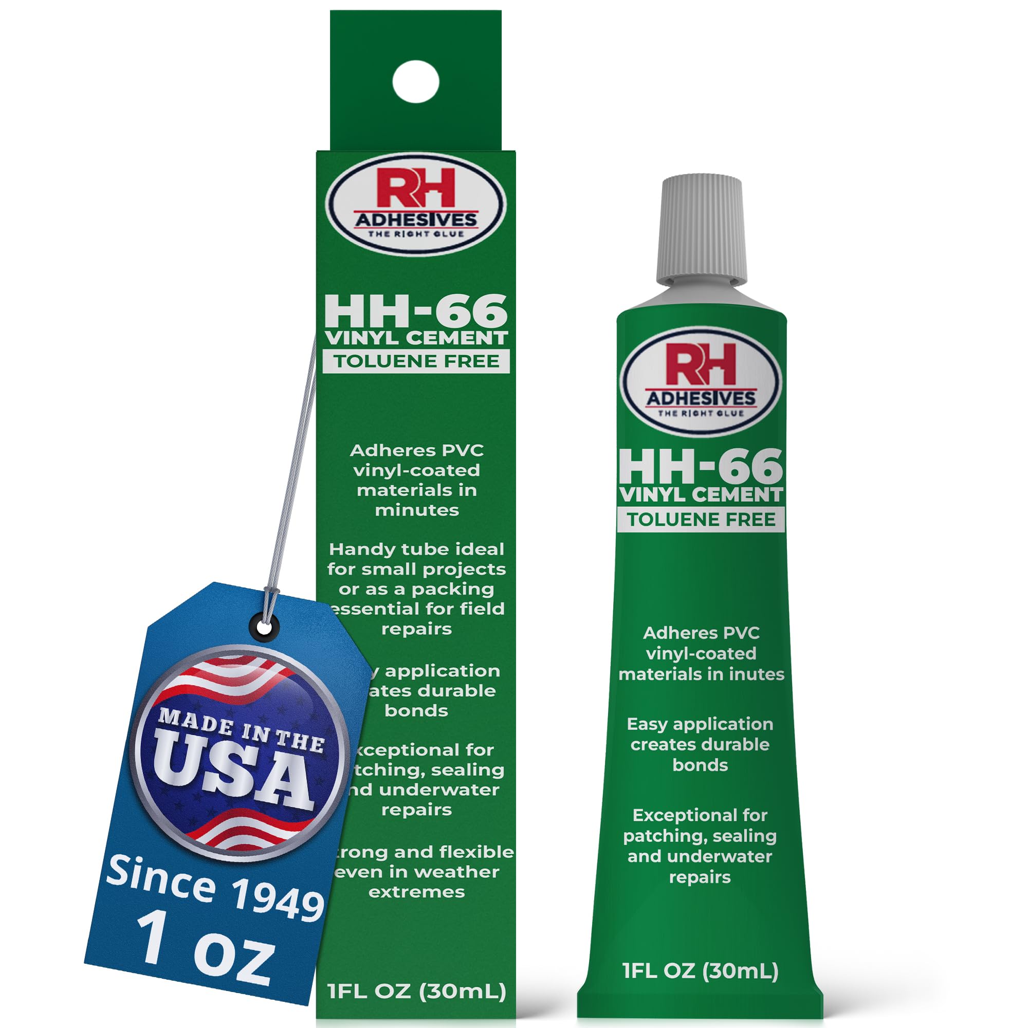 HH-66 Toluene Free Vinyl Cement 1 oz bottle