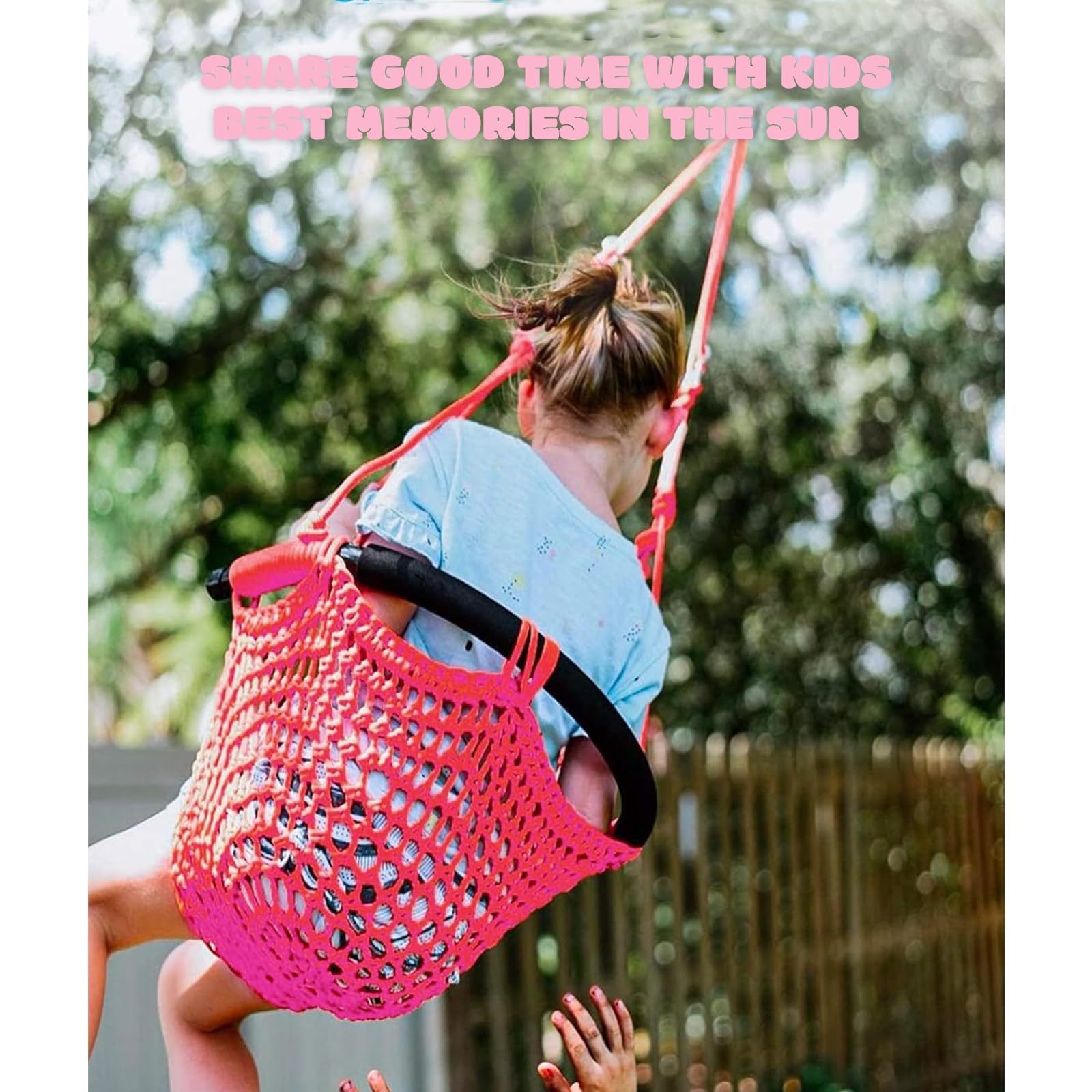 Hi-Na Tree Swing for Kids two-way connecting rings eight buckles