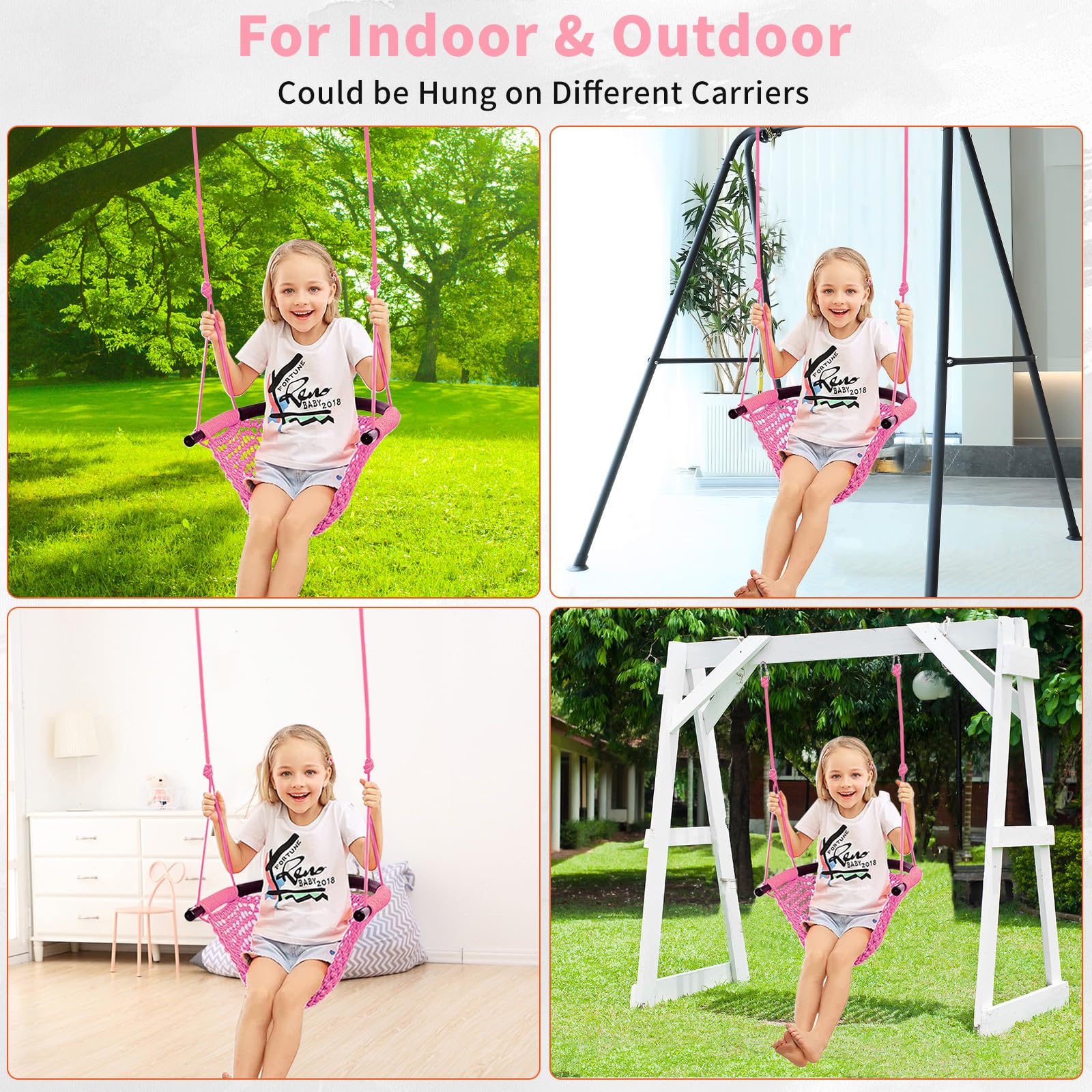 Hi-Na Tree Swing for Kids 440 lbs capacity for safe play