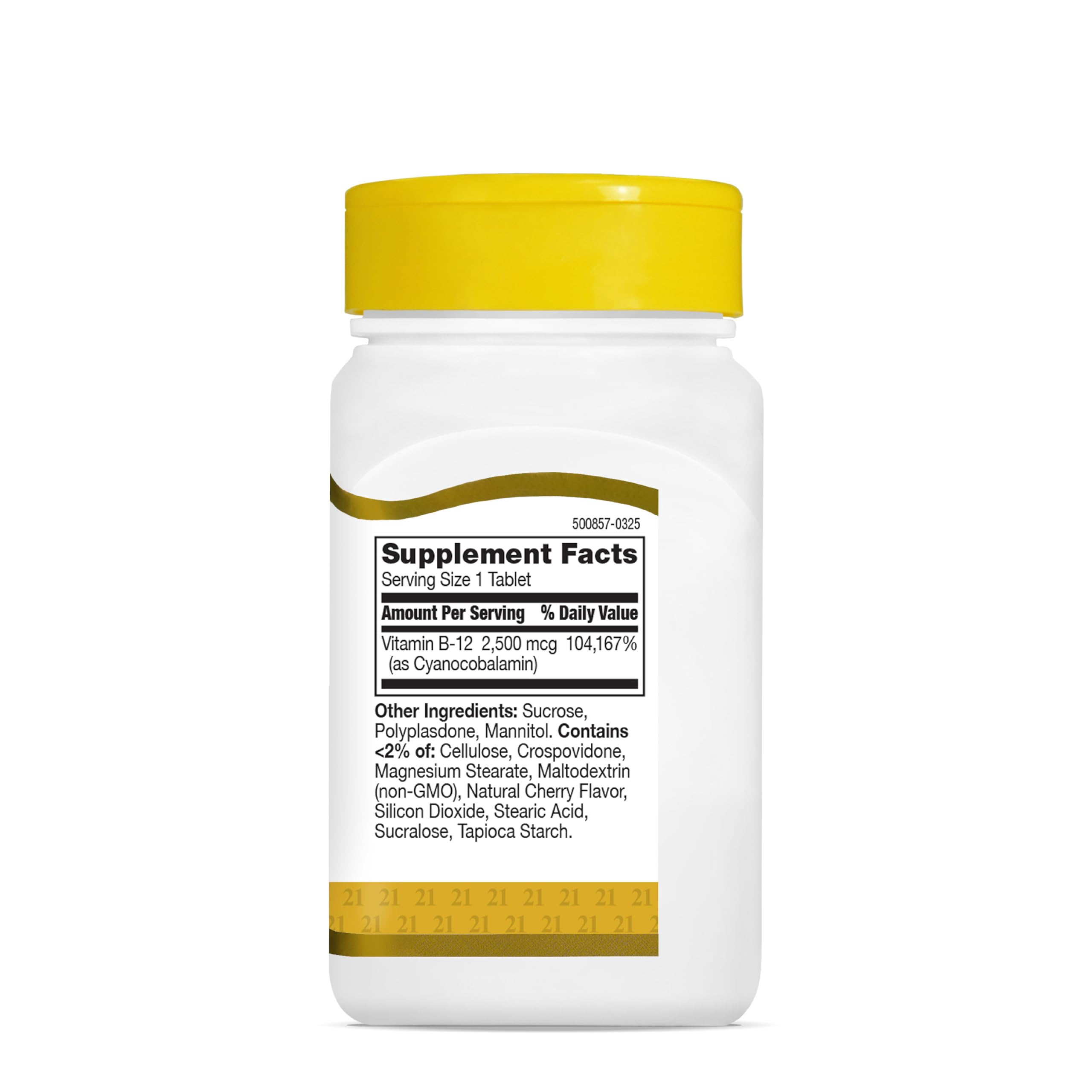 Vitamin B12 2500mcg sublingual tablets energy support