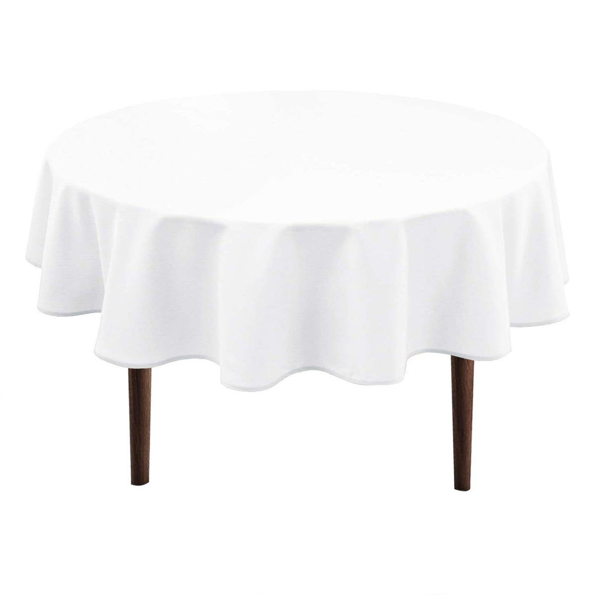 Hiasan round tablecloth 60 inch white 1 pack product image