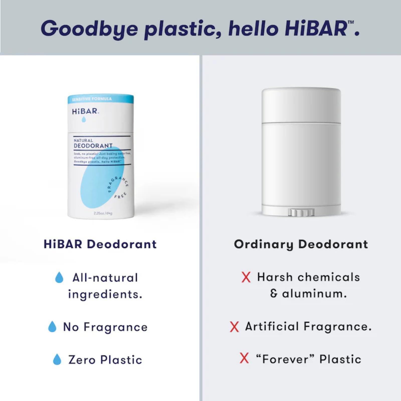 HiBAR deodorant third-party certification for organic claims