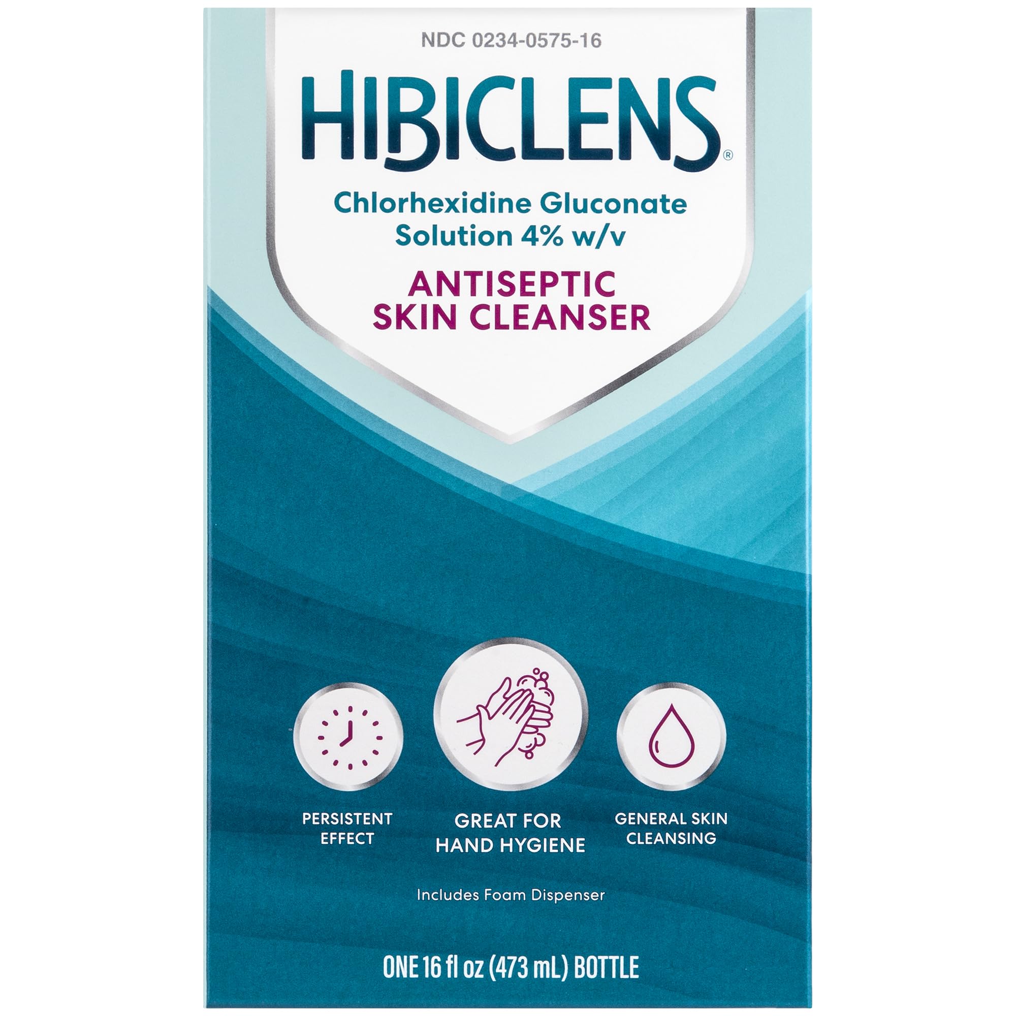 Hibiclens antimicrobial soap bottle 16 oz with foaming pump