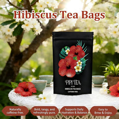 Organic hibiscus tea by Pipi Tea Bags 30 pack