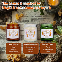 Hidden Bible Verse Candles trio 7oz each