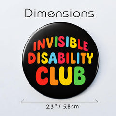 Hidden Illness Awareness Badge design on black background