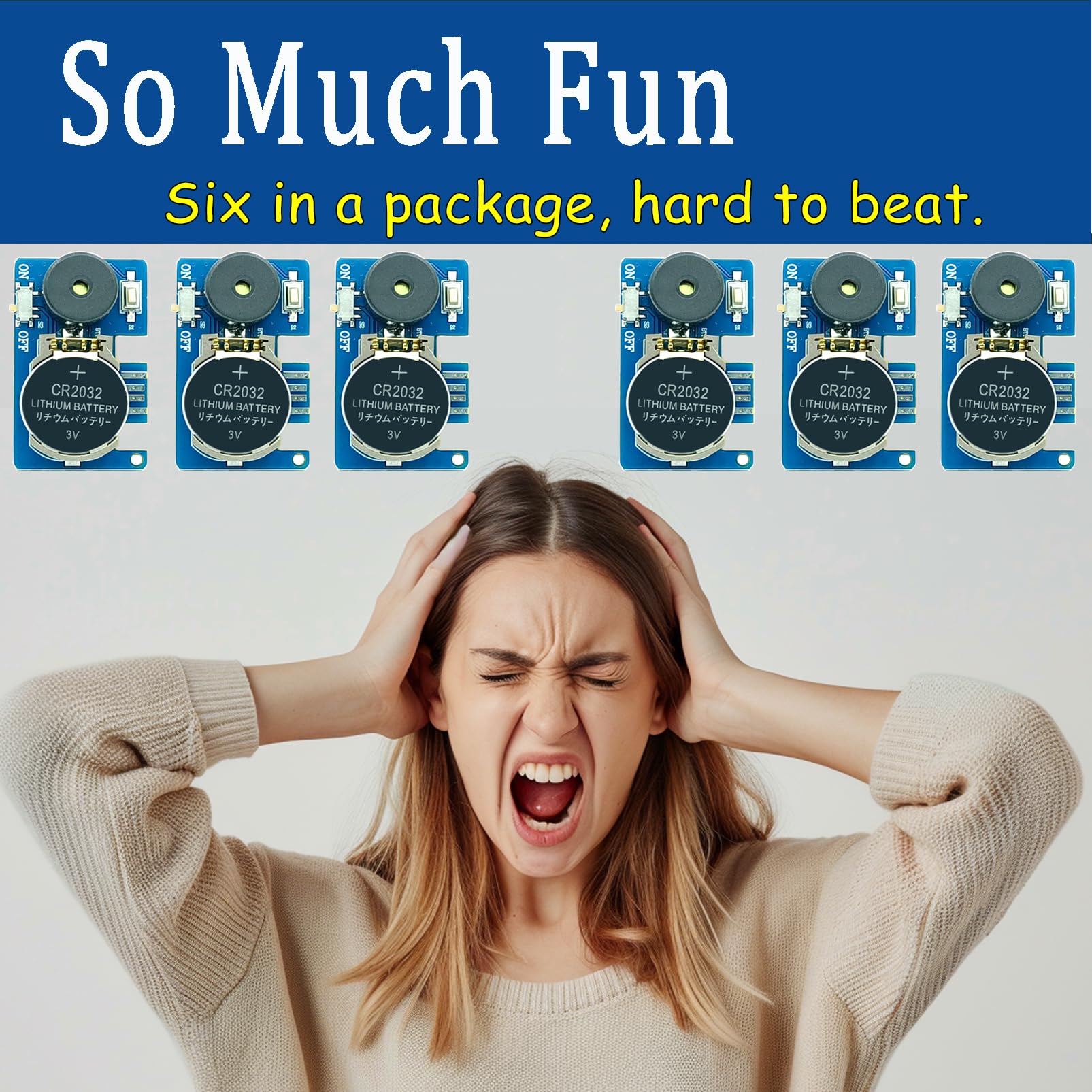 Cricket chirp and beep sounds prank kit for adults