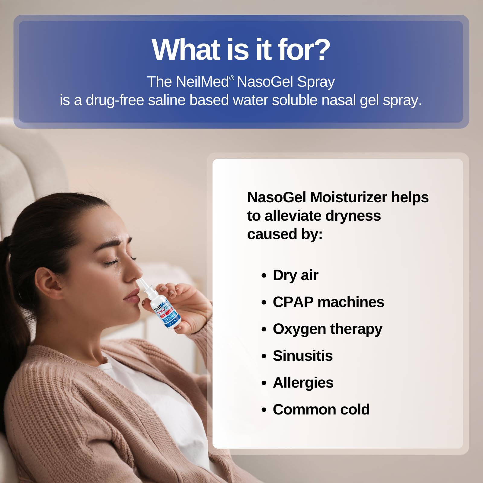 Two bottle package NasoGel nasal spray 30mL