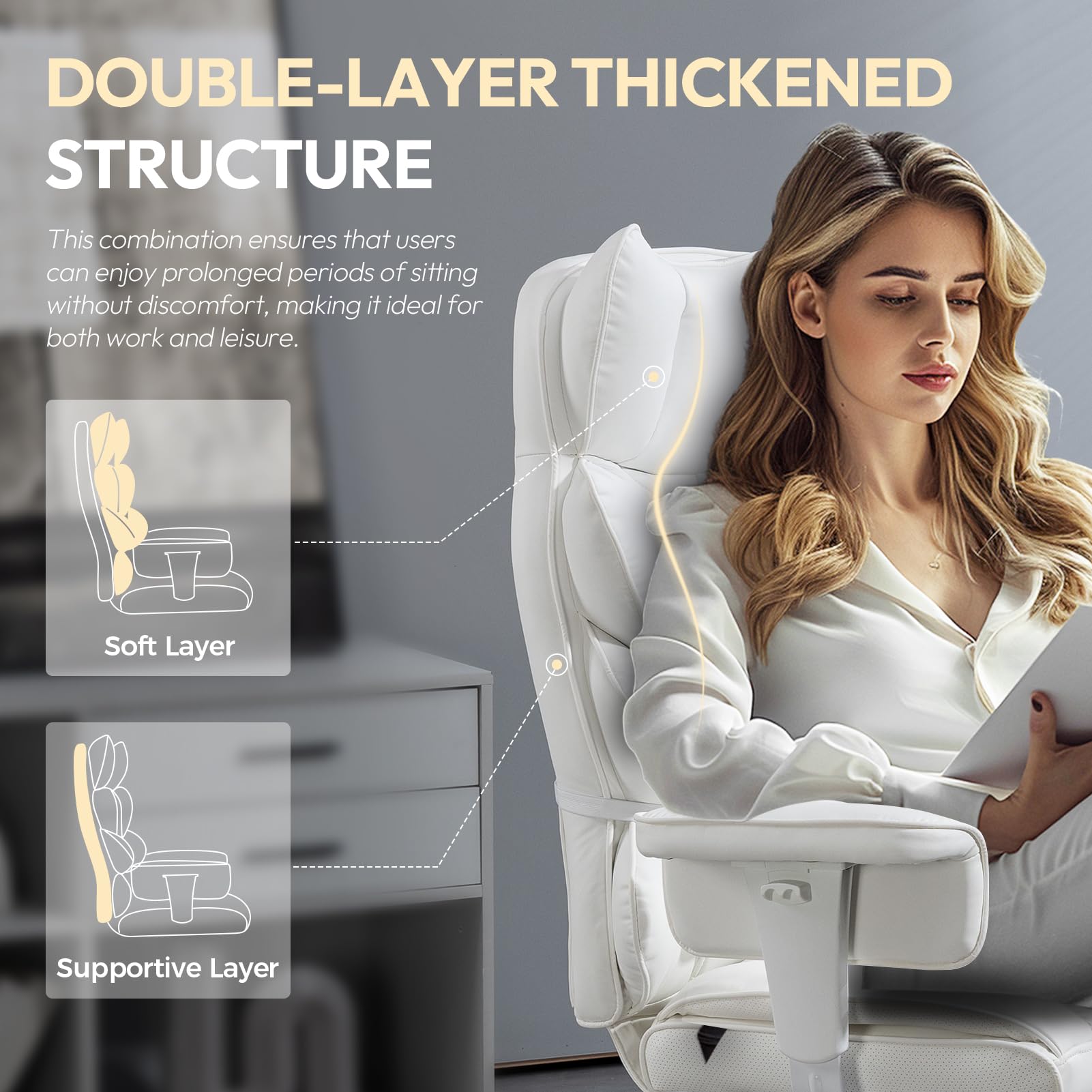 High back computer gaming chair style