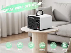 ozone machine with metal handle portable design