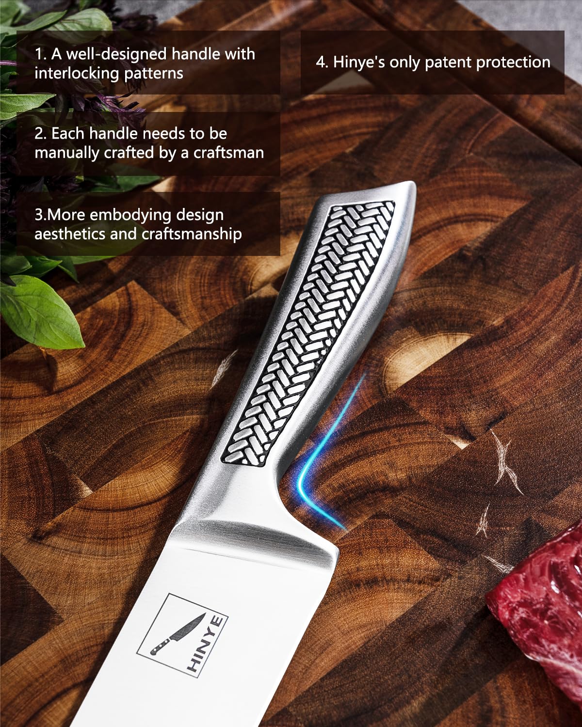 Unibody design kitchen knife for family use