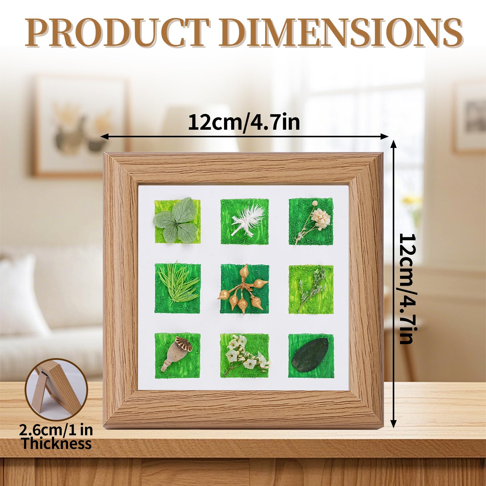 High clarity acrylic front on shadow box frame