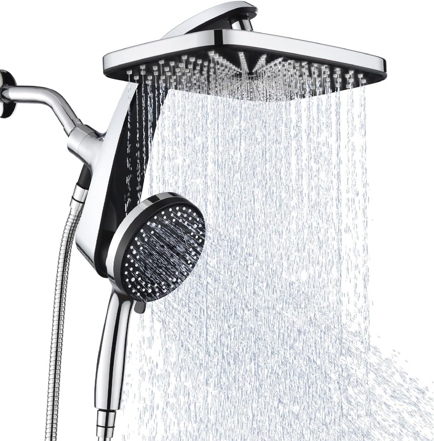 high pressure rain shower head fixed square head