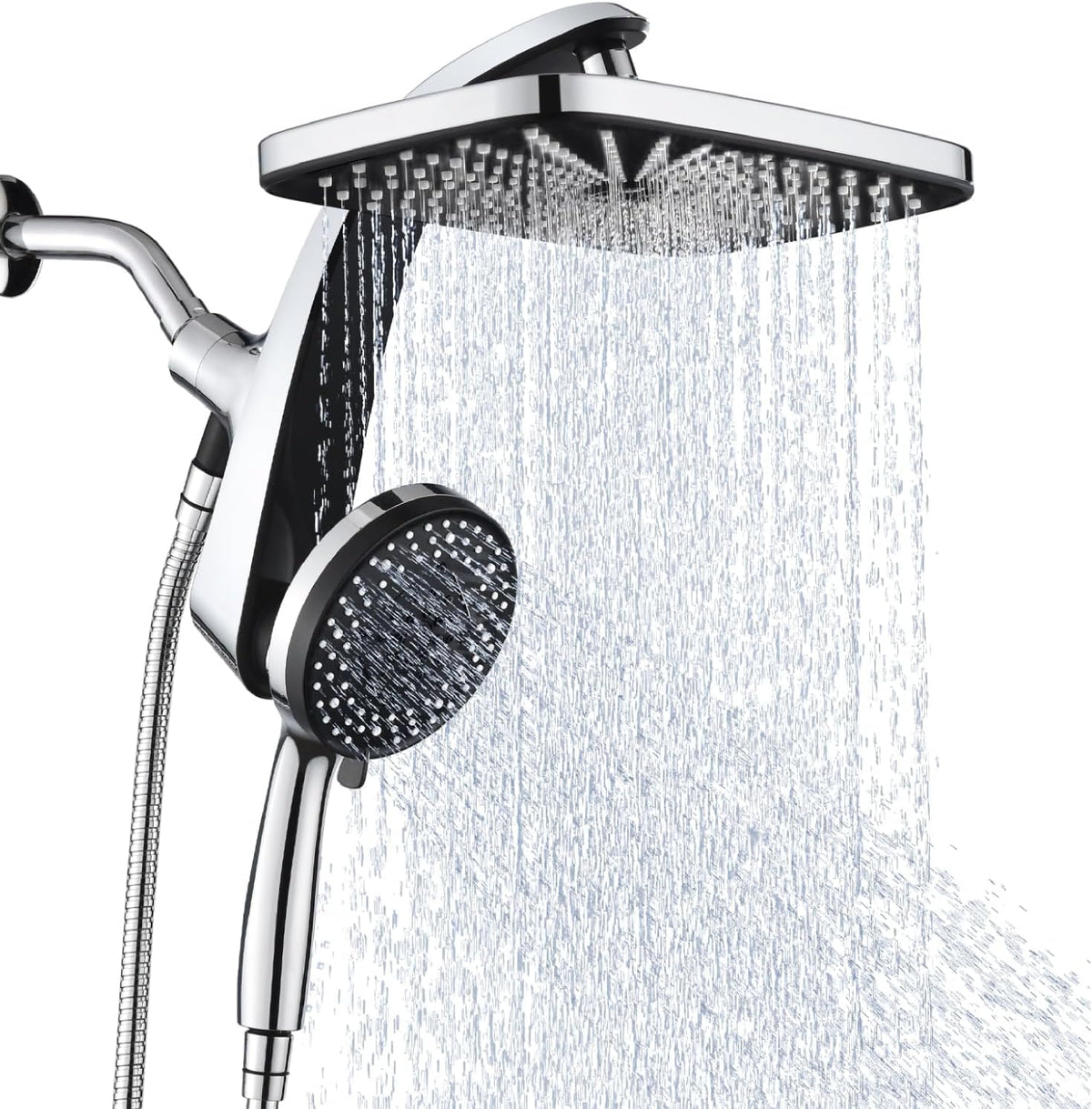 high pressure rain shower head fixed square head