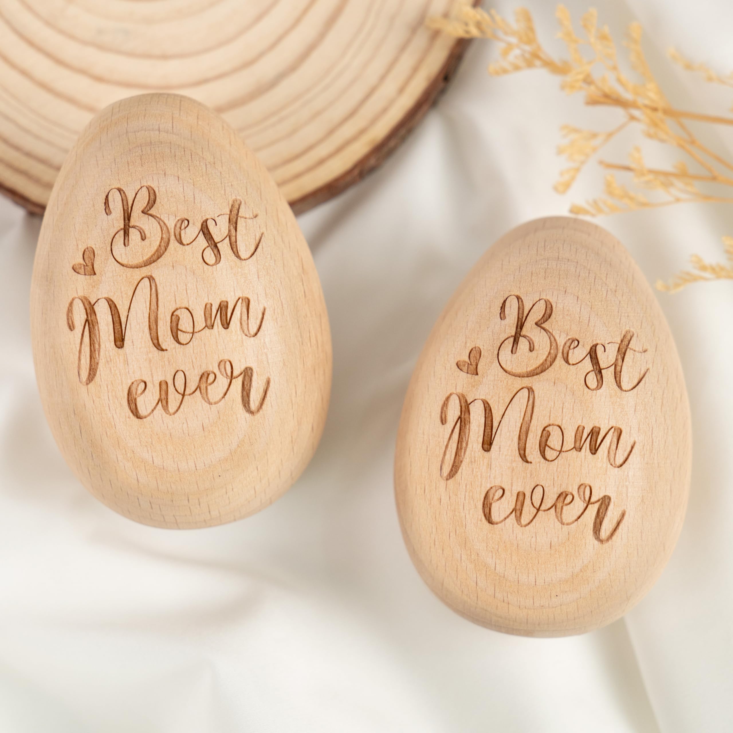 Home decor wooden egg gift for mom shelf office