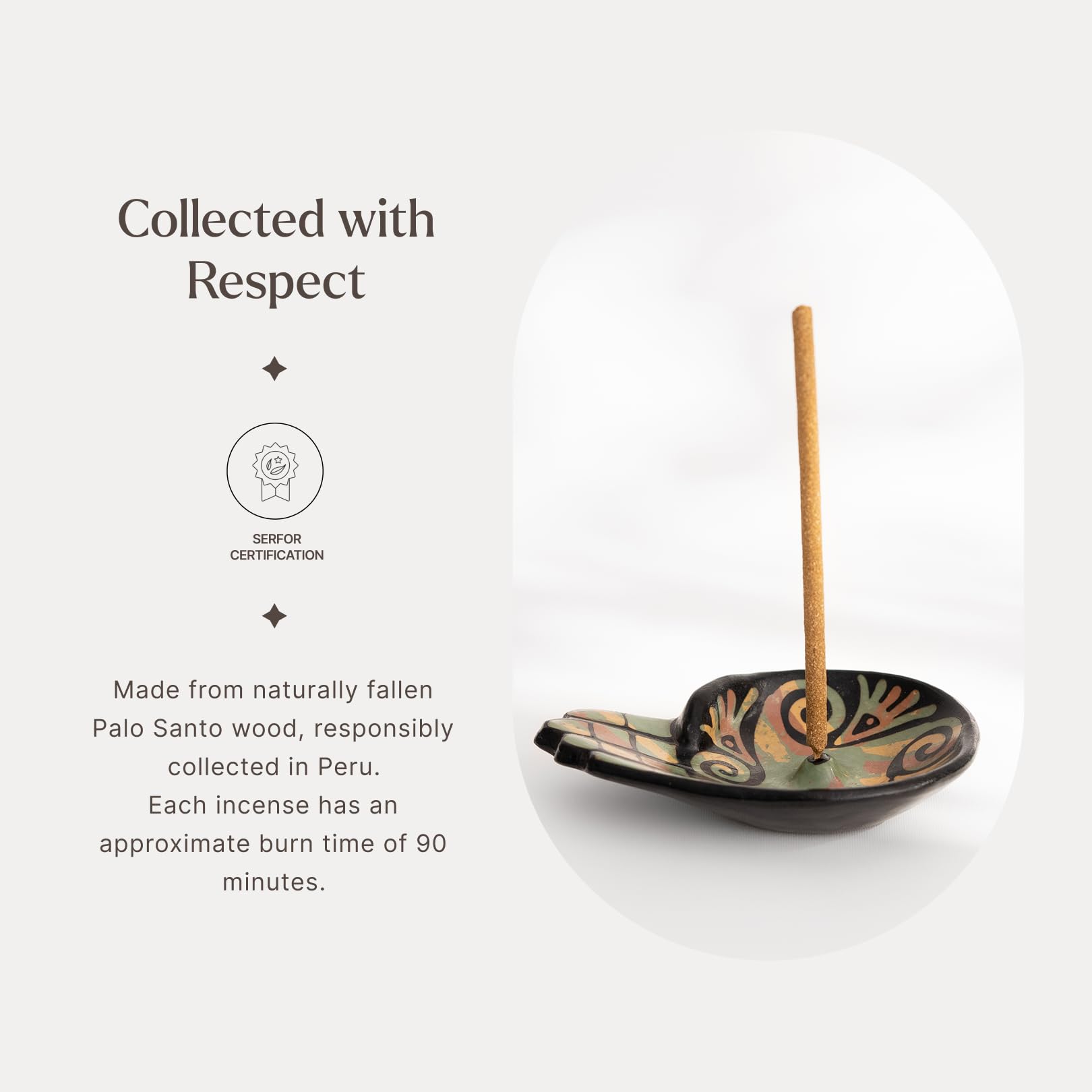 Natural acacia gum Palo Santo incense sticks Luna Sundara