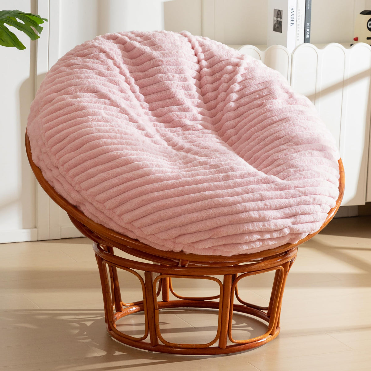 HIGOGOGO papasan chair cushion pink 48x48 inch image 1