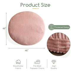 HIGOGOGO papasan chair cushion pink 48x48 inch image 2