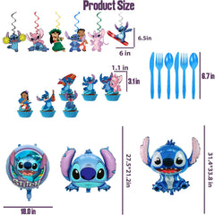 Stitch themed plates and napkins 20 each