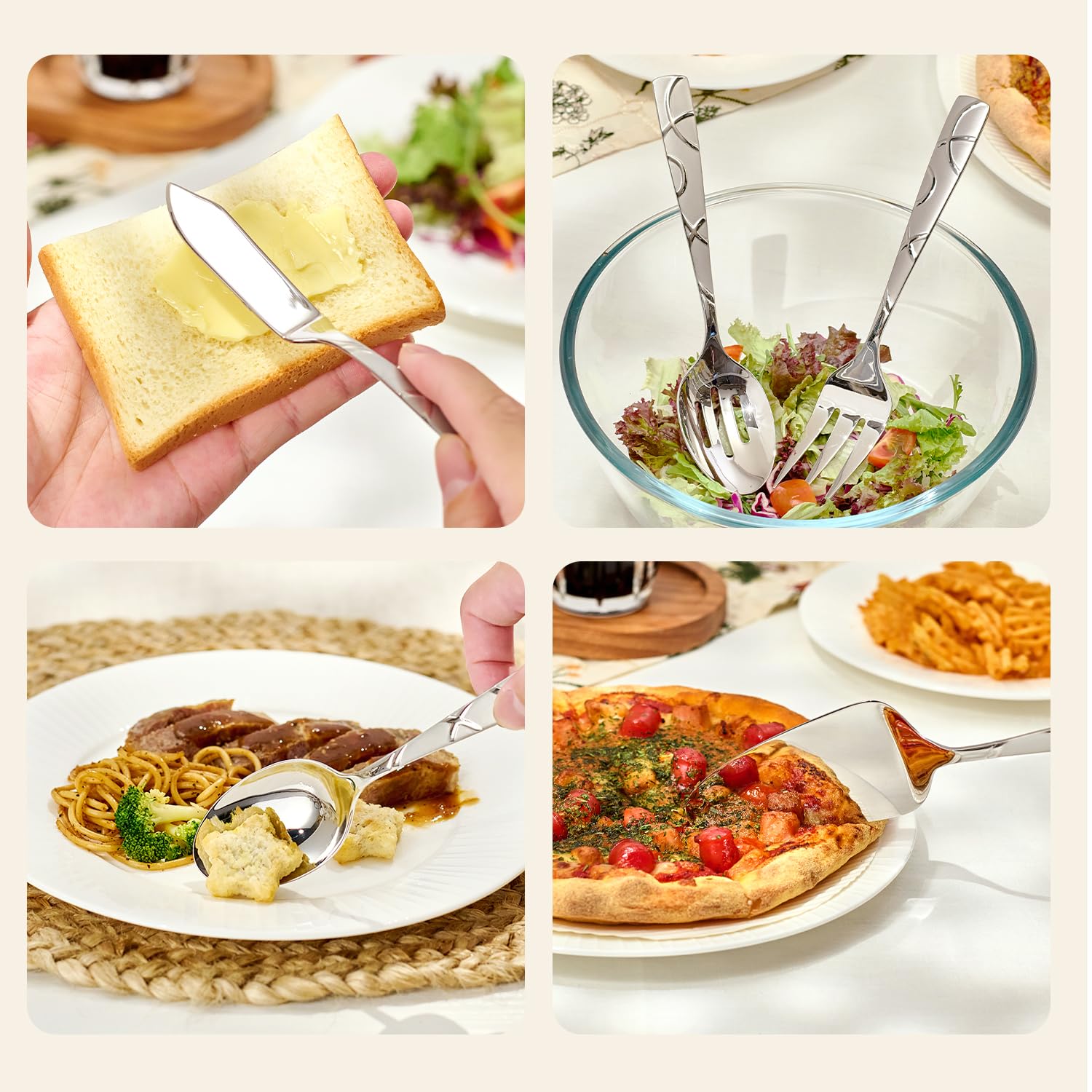 HIKAA cake server with floral design