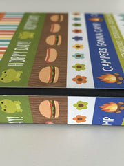 Outdoor camping photo album with clear sleeves