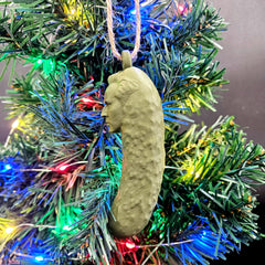 Hilarious holiday decor featuring Pickolas Cage ornament for gifting