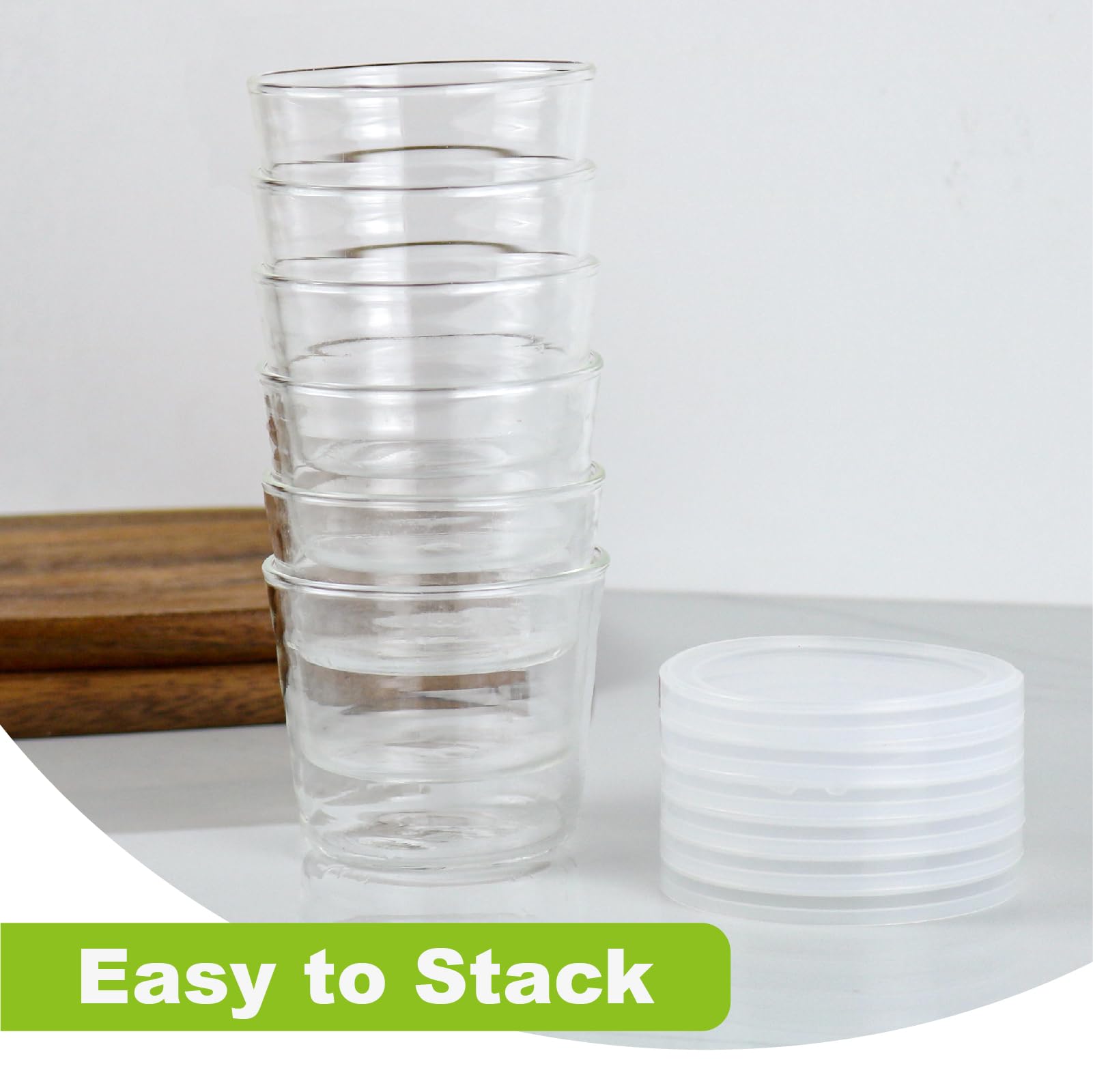 Stackable HillSpring glass bowls for storage