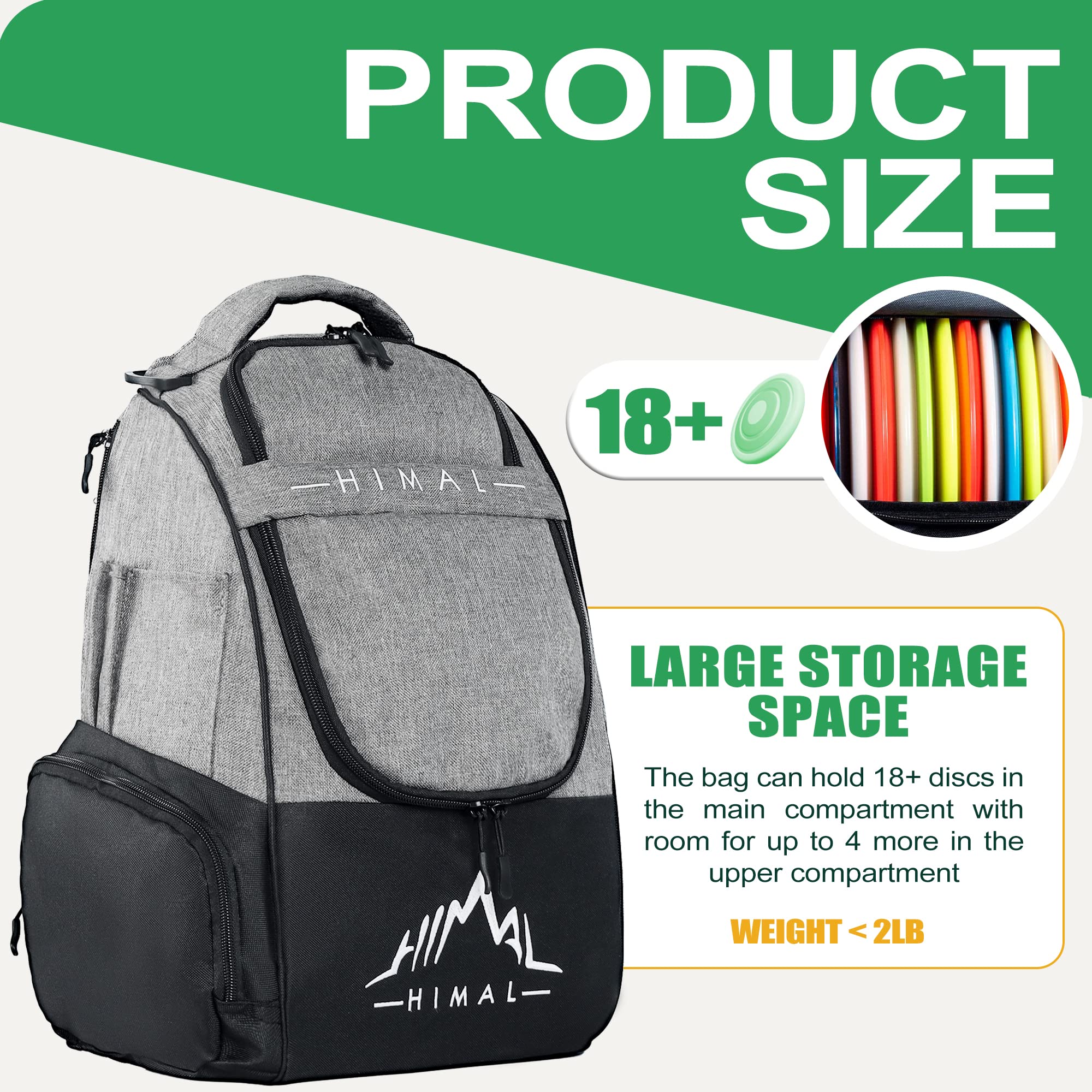 Drawstring-lock water bottle holder on HIMAL bag