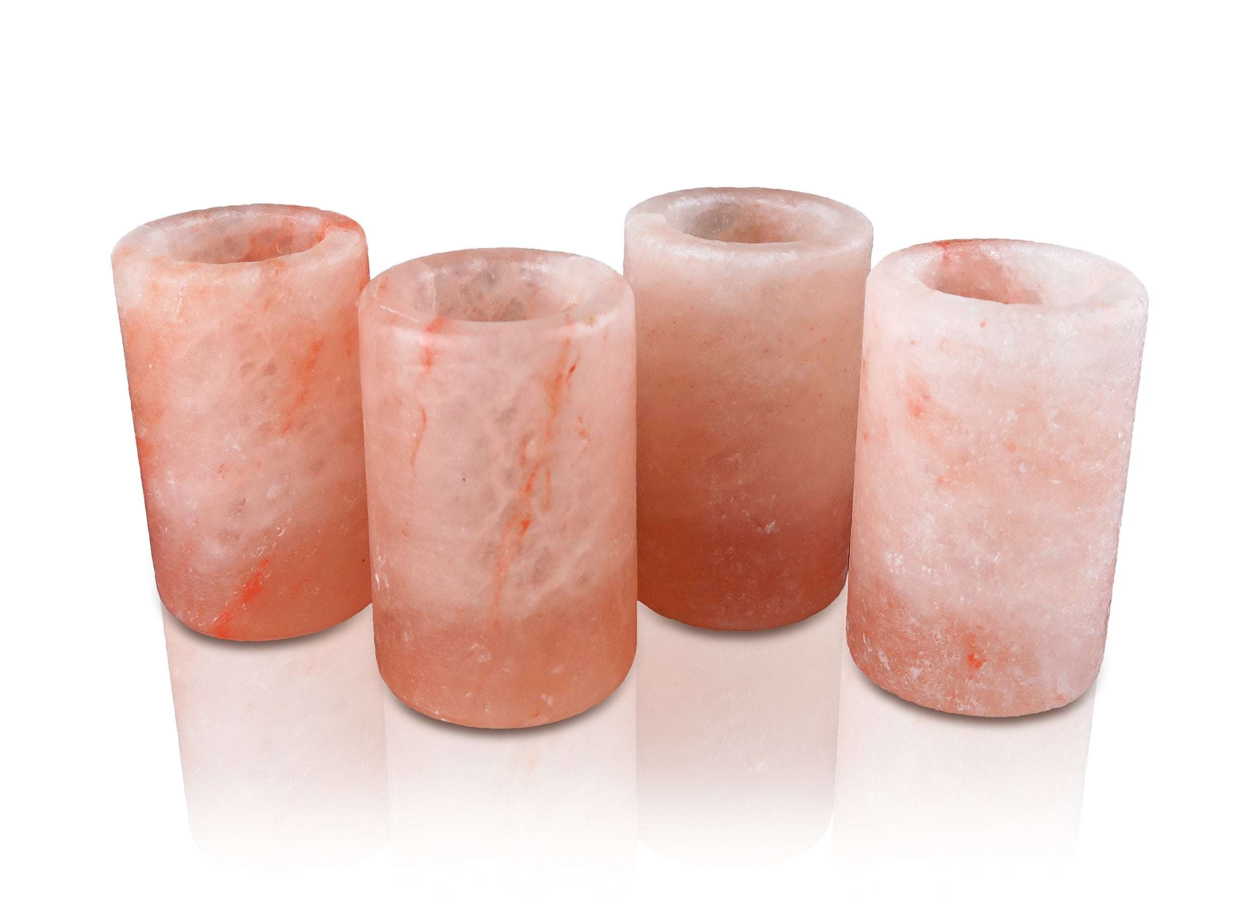 Himalayan Secrets four glass tequila shot set hand carved pink salt
