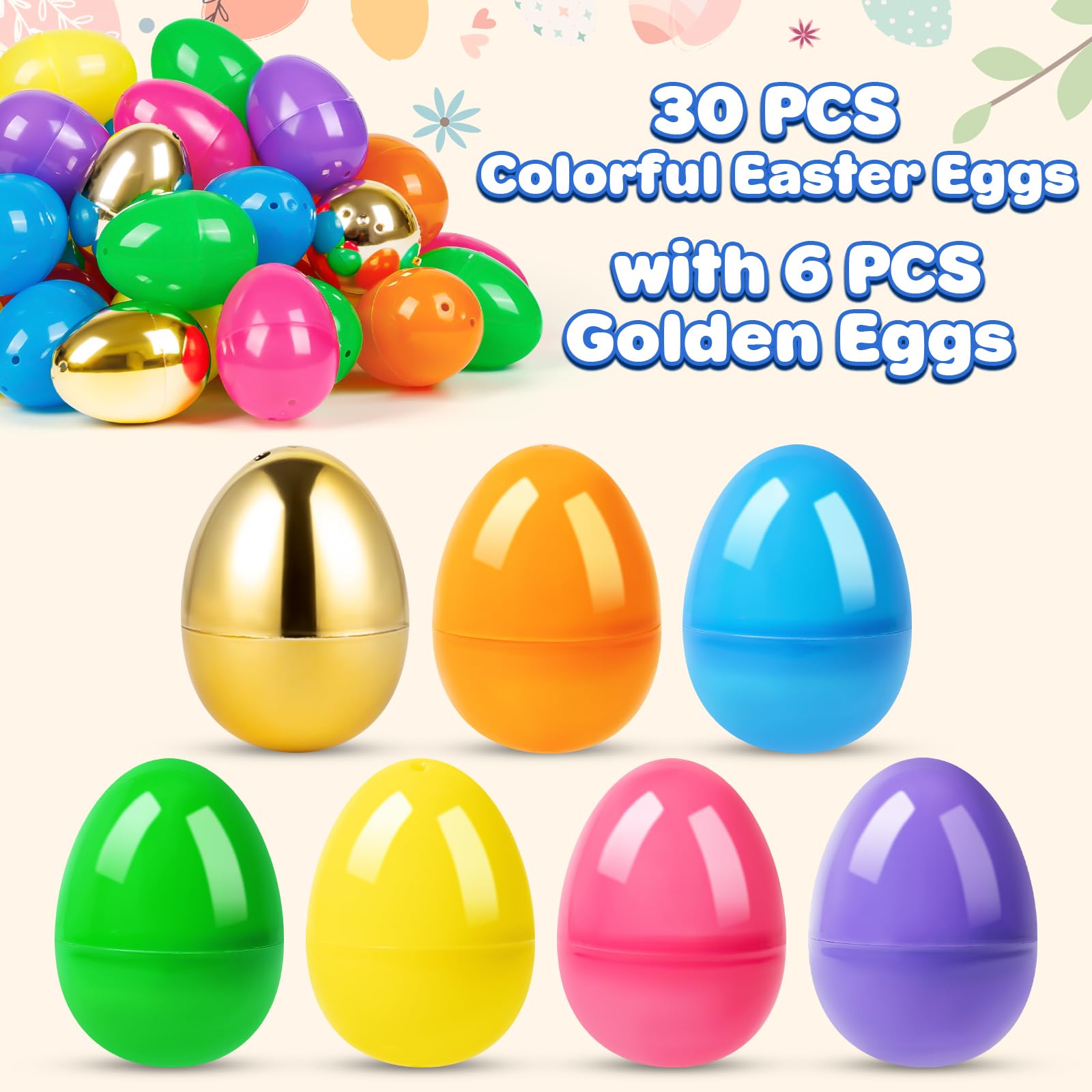 hinged fillable Easter eggs for surprises