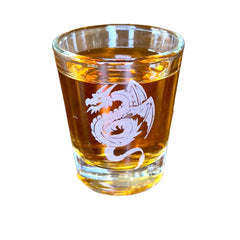Hip Flask Plus shot glass Flying Dragon 2oz image 1