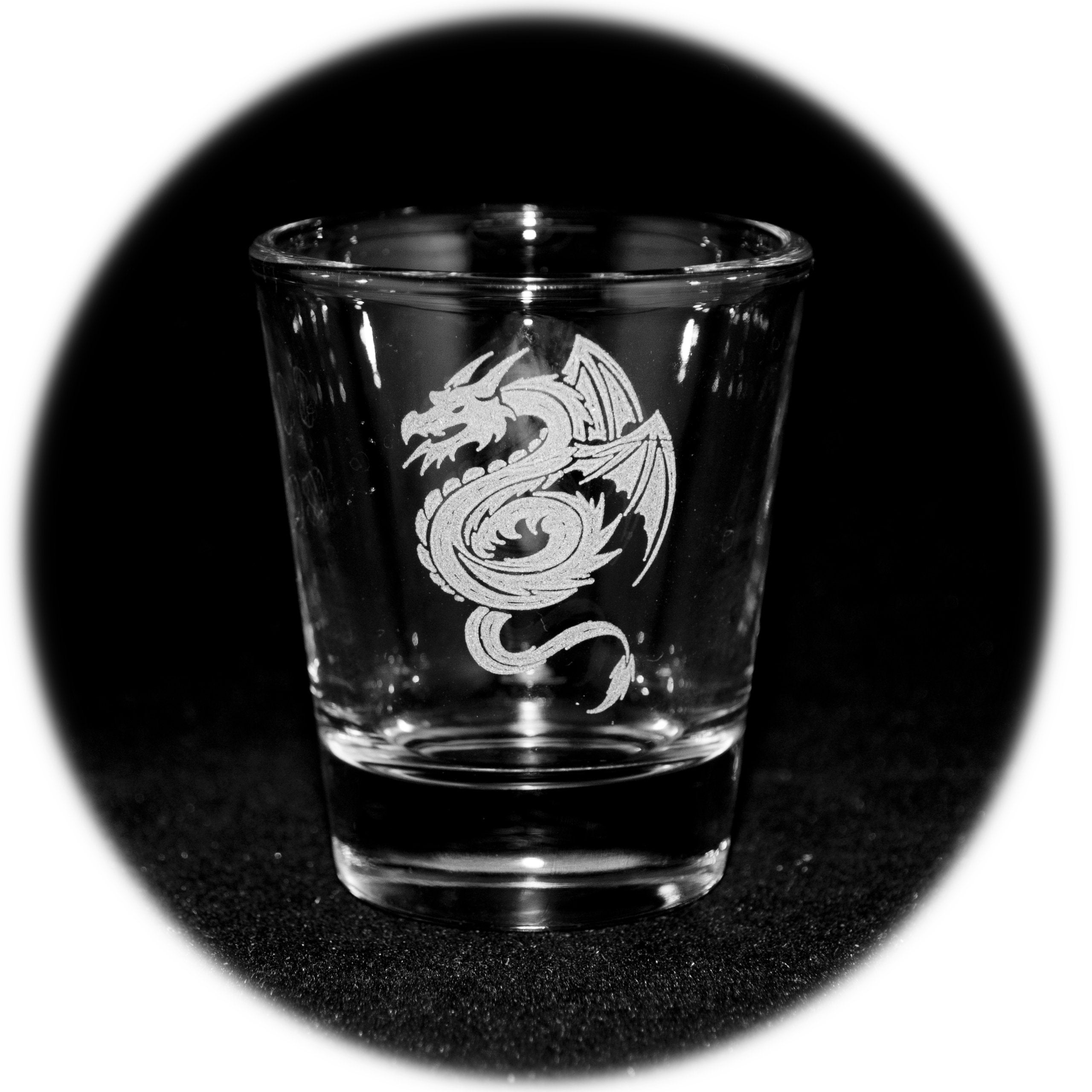 Hip Flask Plus shot glass Flying Dragon 2oz image 3