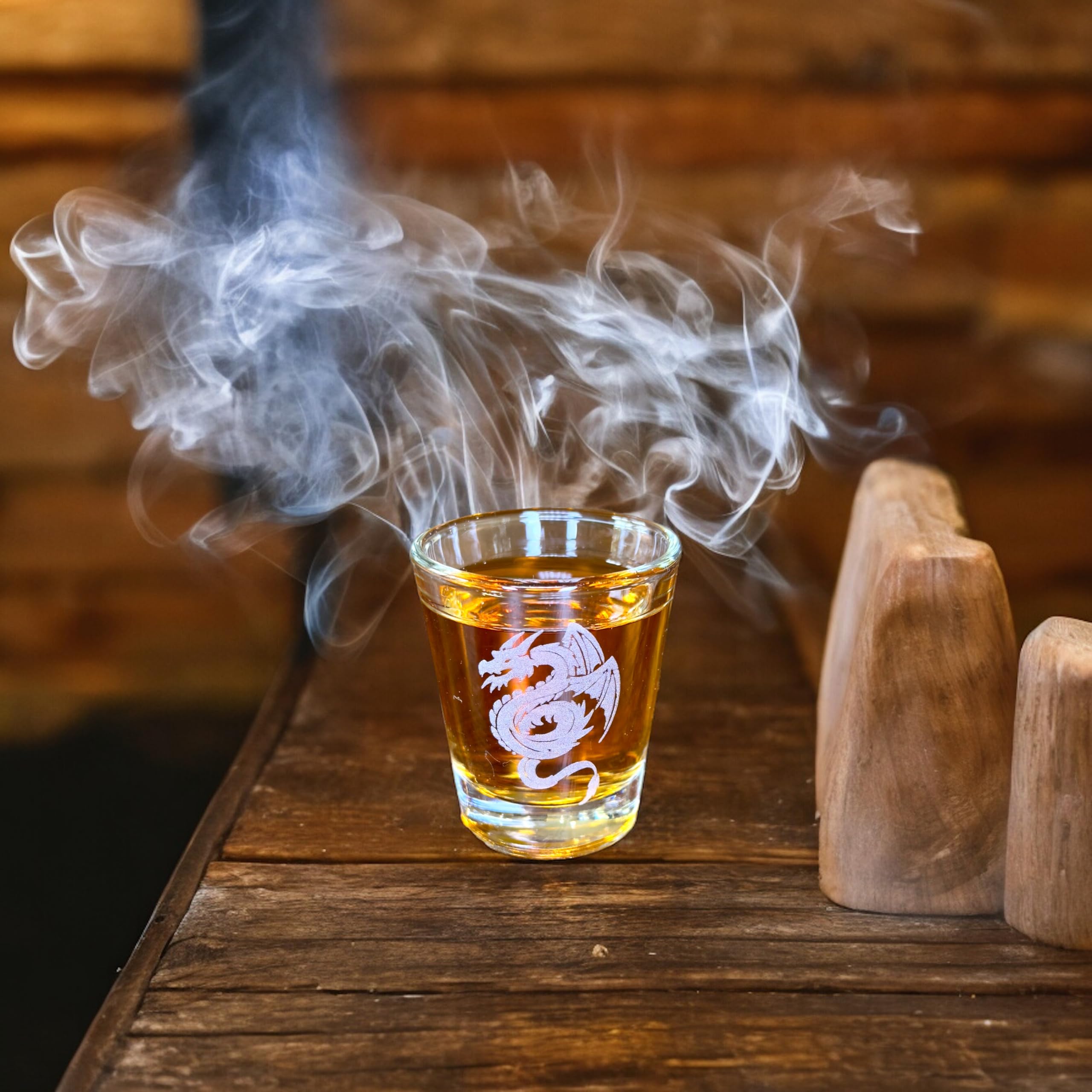 Hip Flask Plus shot glass Flying Dragon 2oz image 7