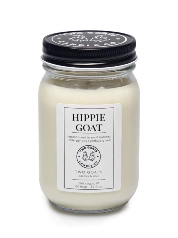 Hippie Goat Scented Soy Candle 12 oz hand poured in the USA