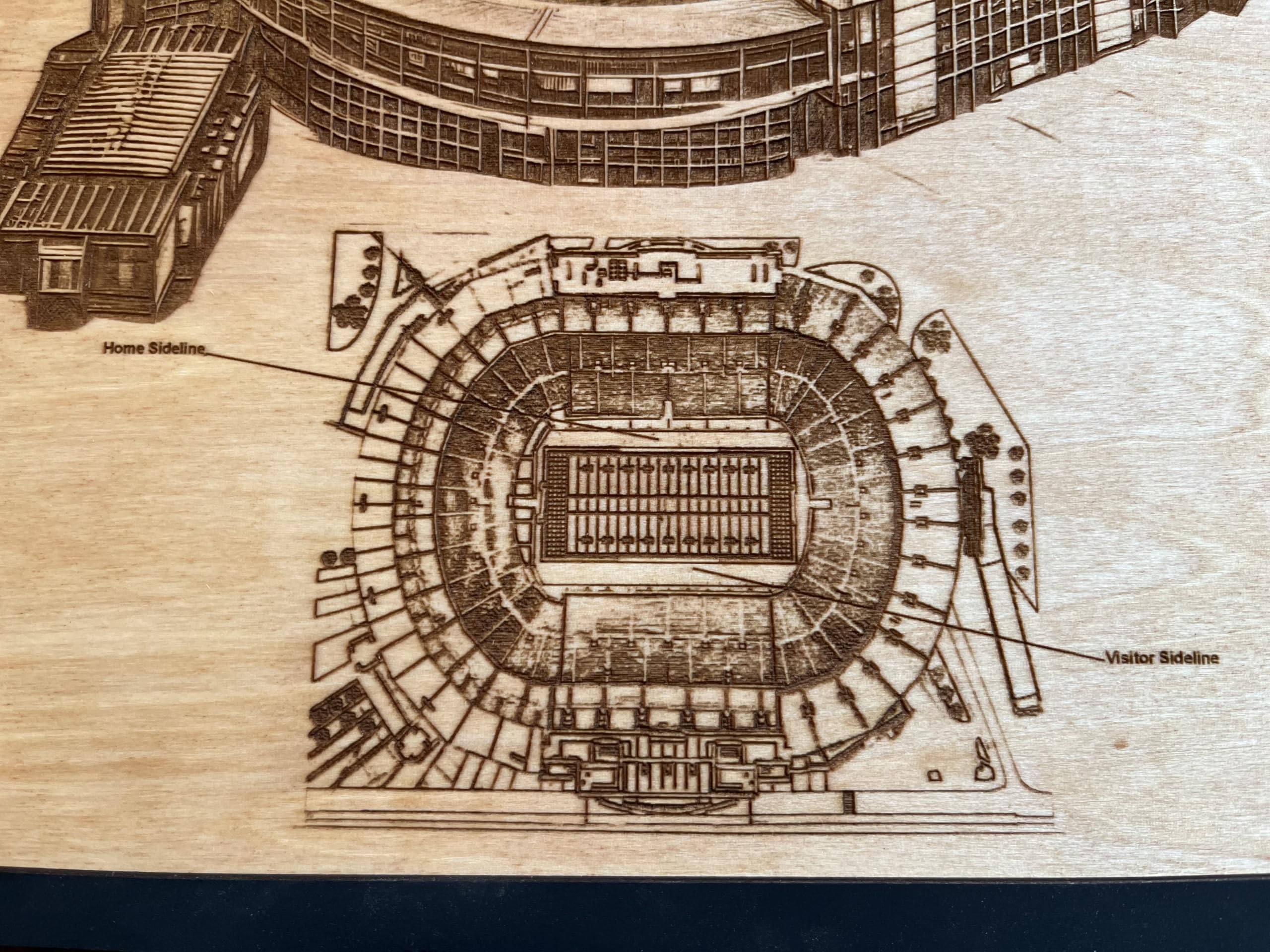 14x11 inch neyland stadium wall hanging details