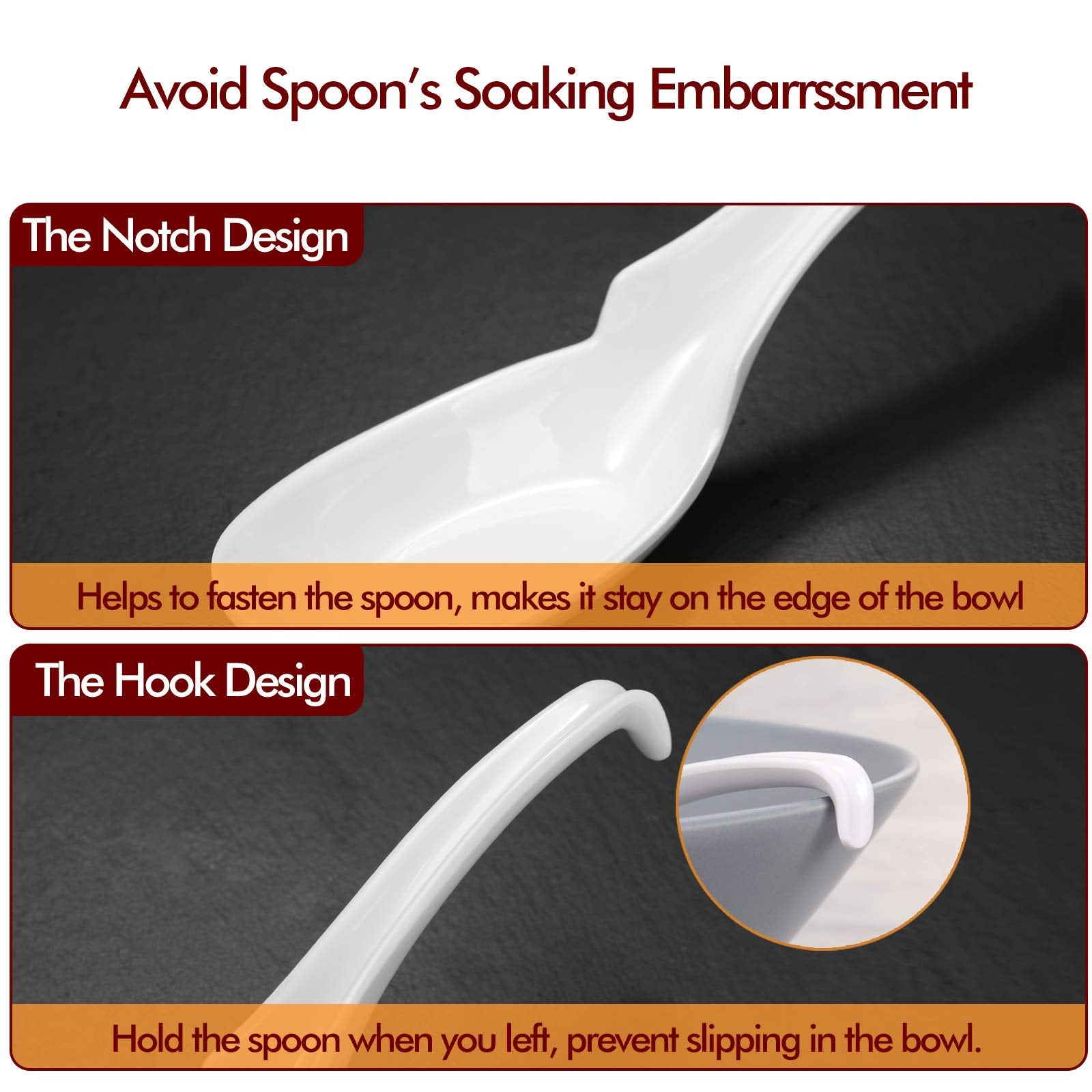 Hiware Asian soup spoon ideal for ramen and won ton