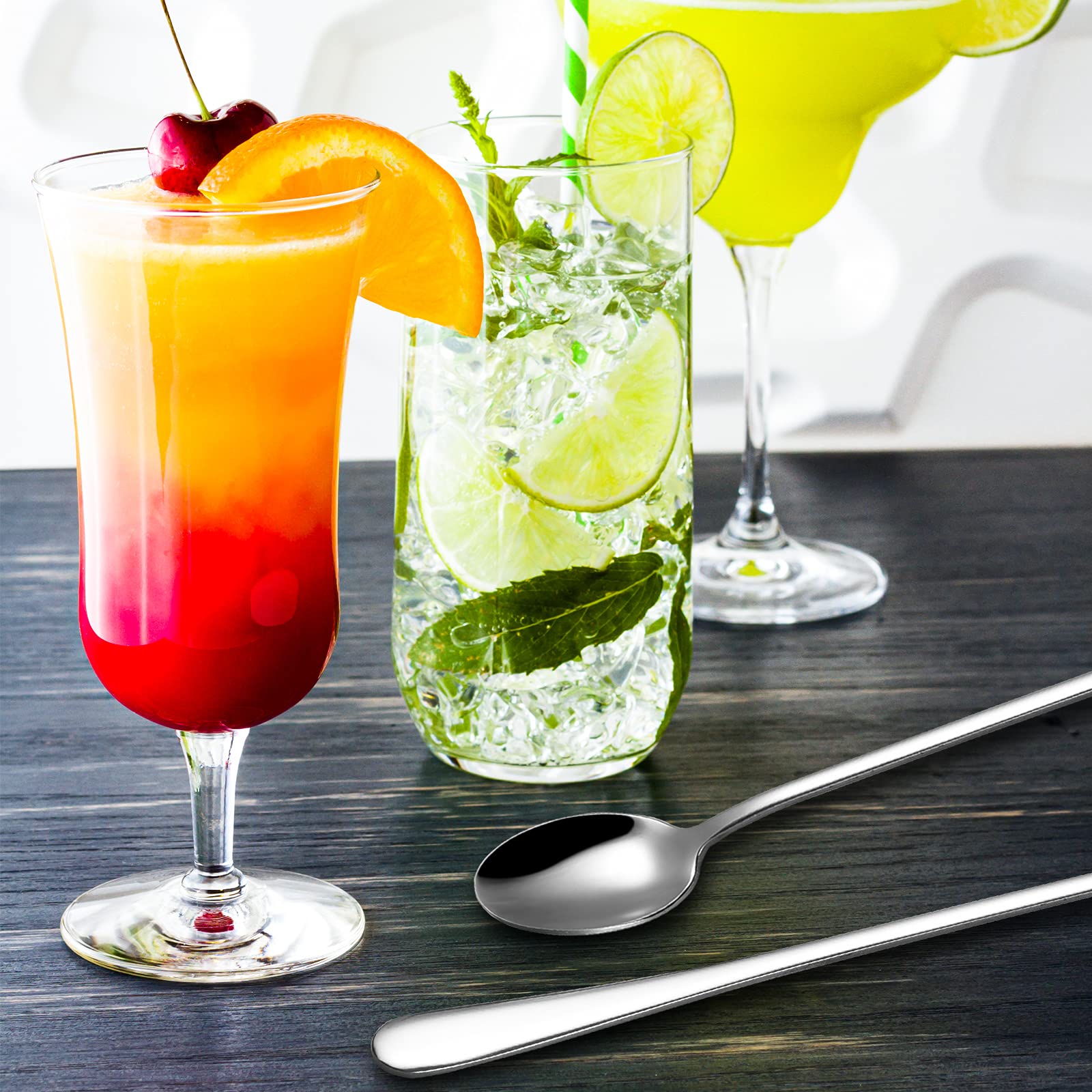 Hiware heavy-duty spoons with ergonomic handle