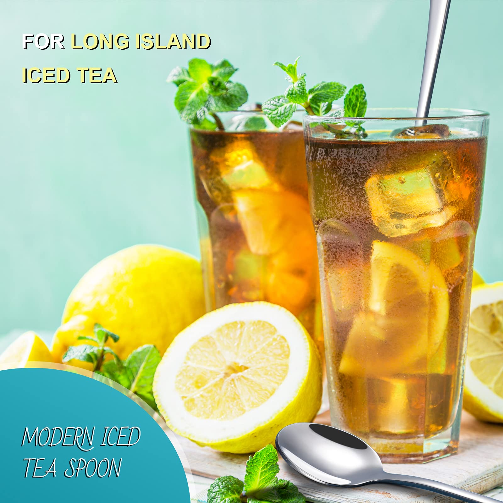 Hiware iced tea spoon set of 4
