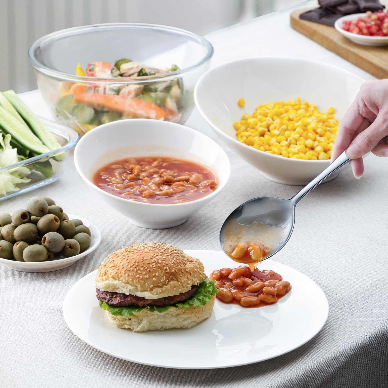 Hiware dishwasher safe serving set for easy cleanup
