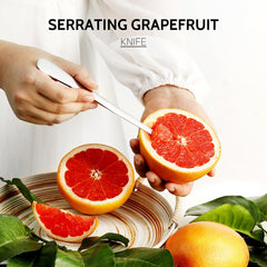 Hiware grapefruit spoons serrated design for quick sectioning