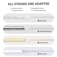 Hiware straw brushes cleaning pipes and tubes