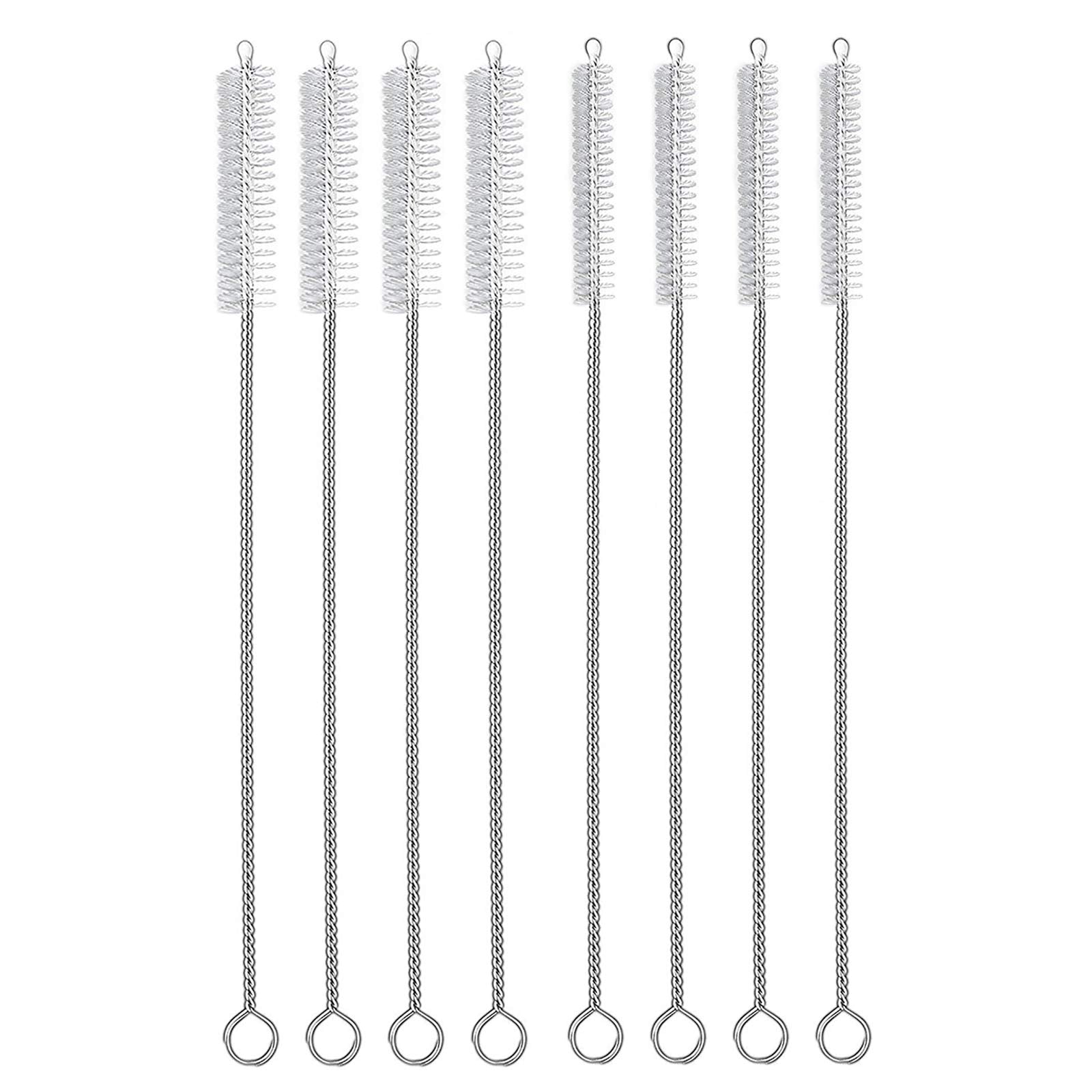 Hiware straw cleaner brush set components for 8 mm and 10 mm brushes