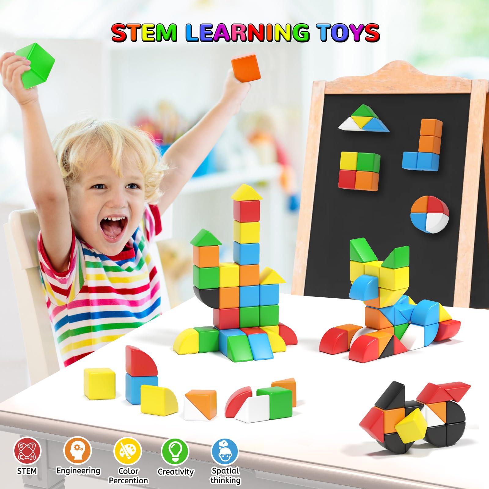 ASMR-like clicks and tactile textures in autism sensory toy blocks