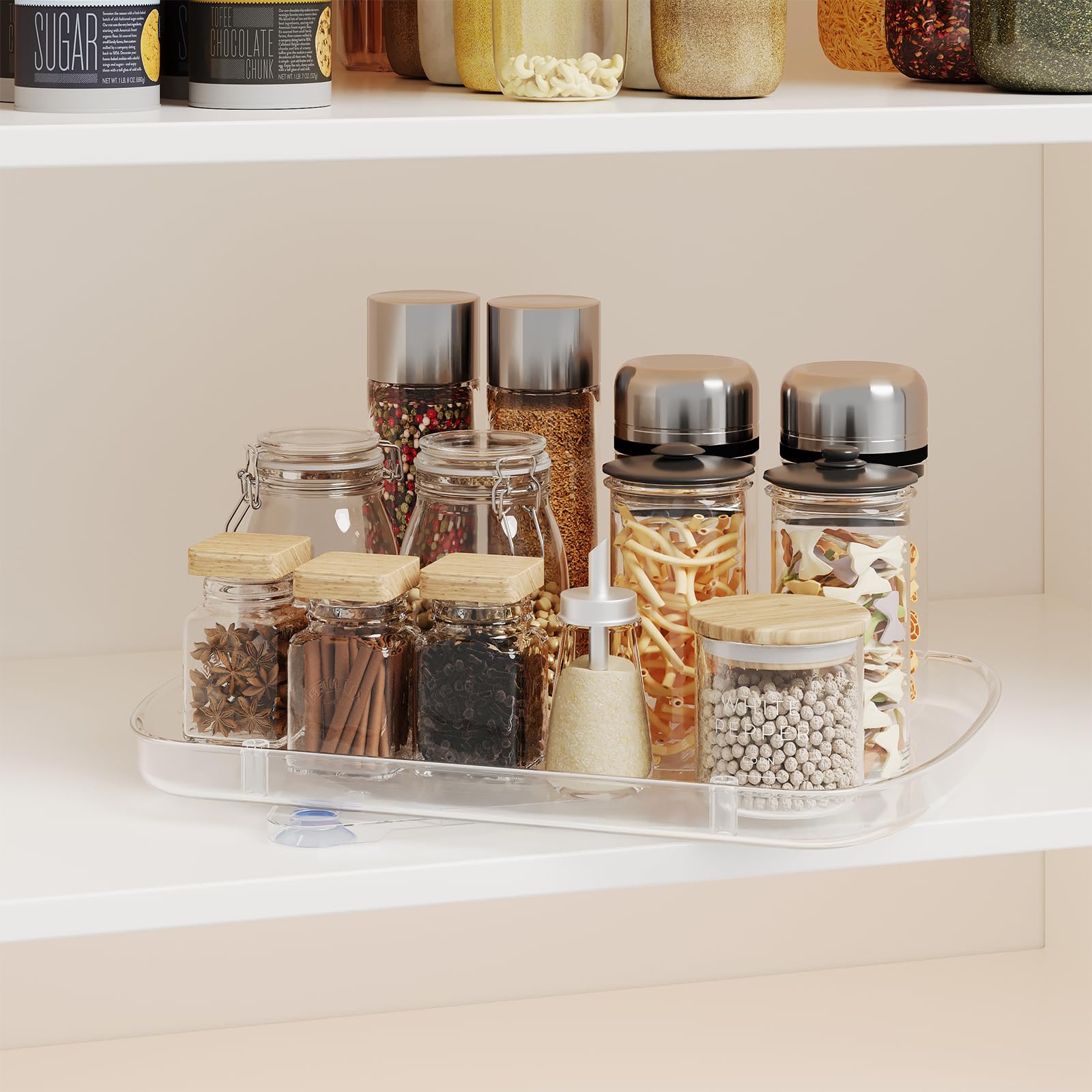 Easy wipe cleaning lazy susan not dishwasher safe