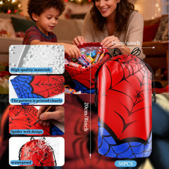 Spider web design drawstring goodie bag HLHLLSW 50Pcs